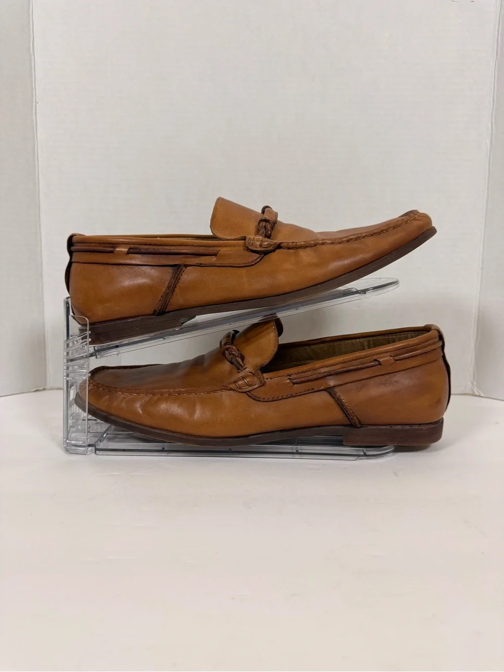 Kenneth Cole Reaction Men's Tan Leather Slip-On Loafers